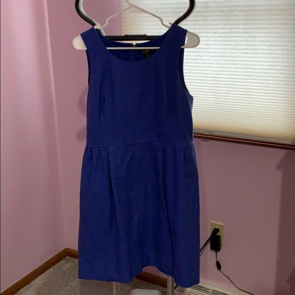J Crew Blue Sleeveless Dress